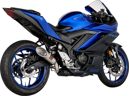 AKRAPOVIC Slip-On Line Muffler with Titanium End Cap for Yamaha YZF-R3 (Part S-Y3SO6-IVOSS)
