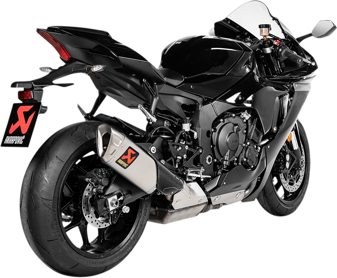AKRAPOVIC Titanium Muffler for Yamaha YZF-R1 - Part Number S-Y10SO18-HAPLT