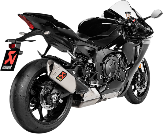 AKRAPOVIC Titanium Muffler for Yamaha YZF-R1 - Part Number S-Y10SO18-HAPLT