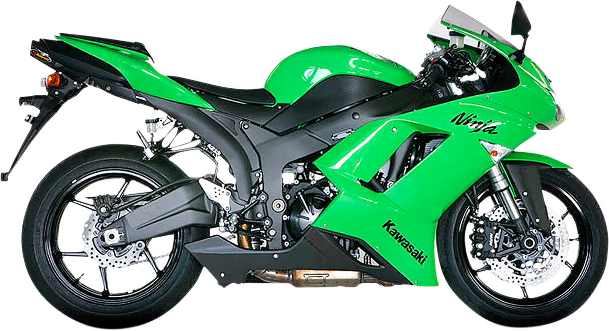 AKRAPOVIC titanium motorcycle muffler S-K6SO5-HACT with sleek design for enhanced motorcycle performance