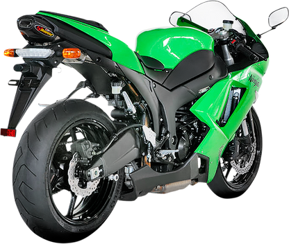 AKRAPOVIC Titanium Muffler S-K6SO5-HACT for motorcycle, lightweight exhaust with sleek titanium finish and performance enhancements