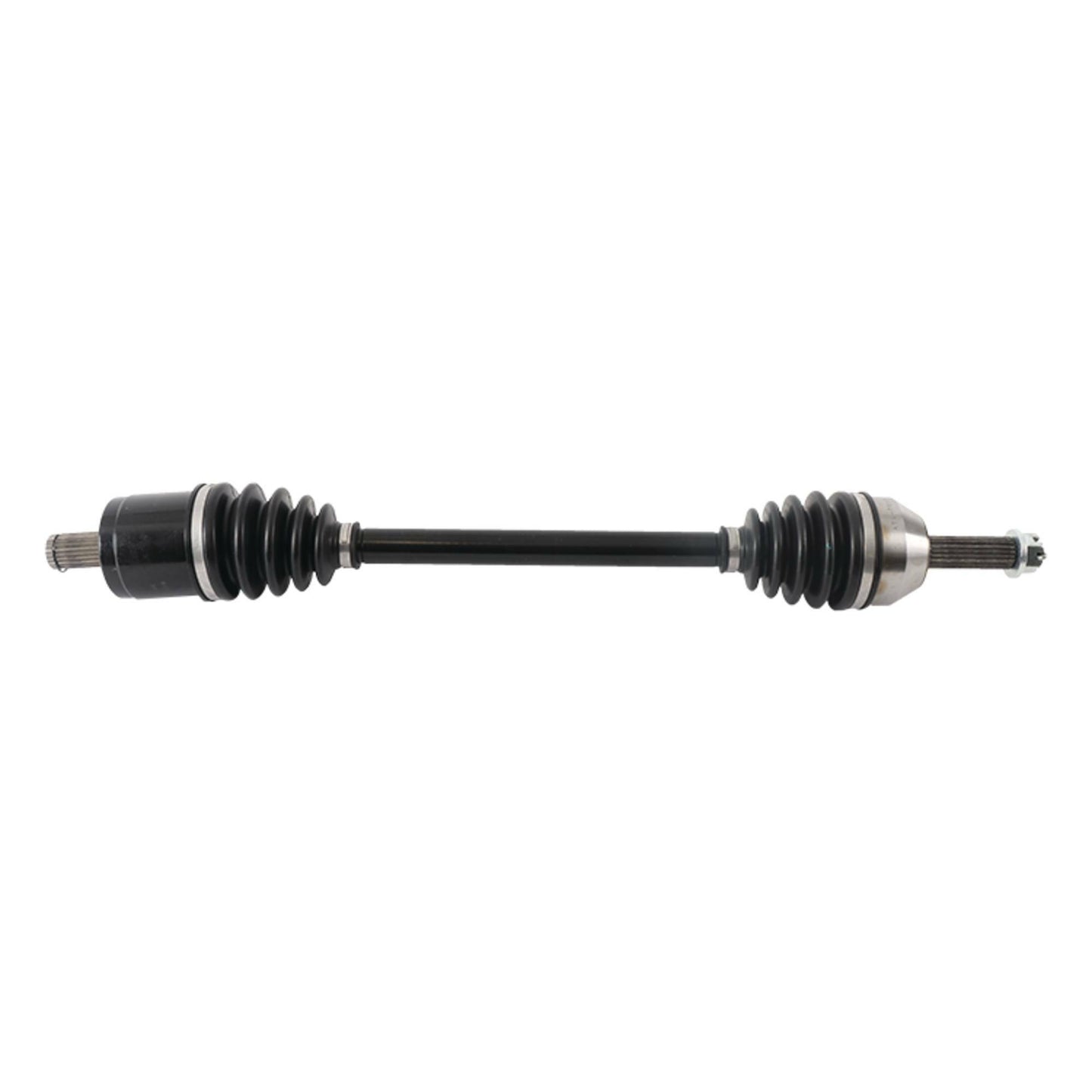ALL BALLS ABM-PO-8-308 axle showing a durable metal rod with mounting points, designed for precise OEM fit and performance.