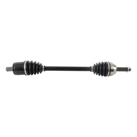 ALL BALLS ABM-PO-8-308 axle showing a durable metal rod with mounting points, designed for precise OEM fit and performance.