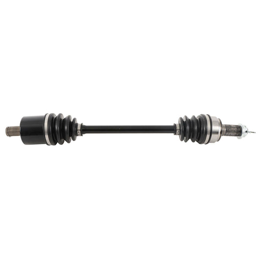 ALL BALLS axle for precise OEM fitment, showcasing durable metal construction and compatibility for vehicle axle replacement.