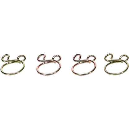 ALL BALLS FS00048 Hose Clamp Refill Kit with four stainless steel hose clamps for secure fittings and repairs.