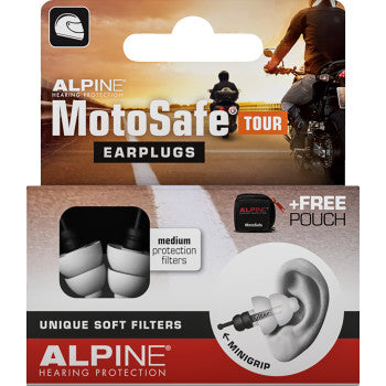 Alpine Hearing Protection MotoSafe Tour Earplugs - Howling Moto