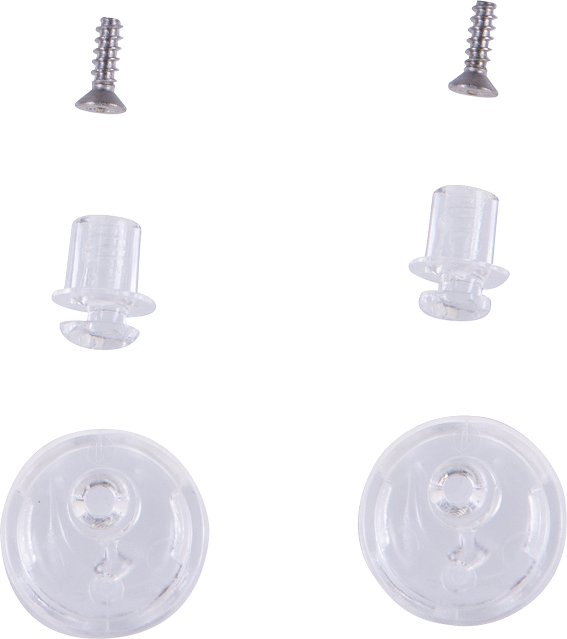 Alpinestars AFHS-01 Pinlock® and tear-off pins set for Supertech R10 motorcycle helmets, shown with mounting hardware.