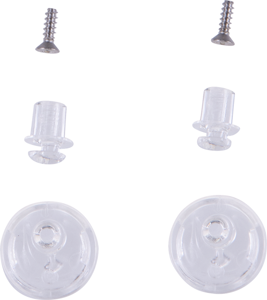 Alpinestars AFHS-01 Pinlock® and tear-off pins set for Supertech R10 motorcycle helmets, shown with mounting hardware.