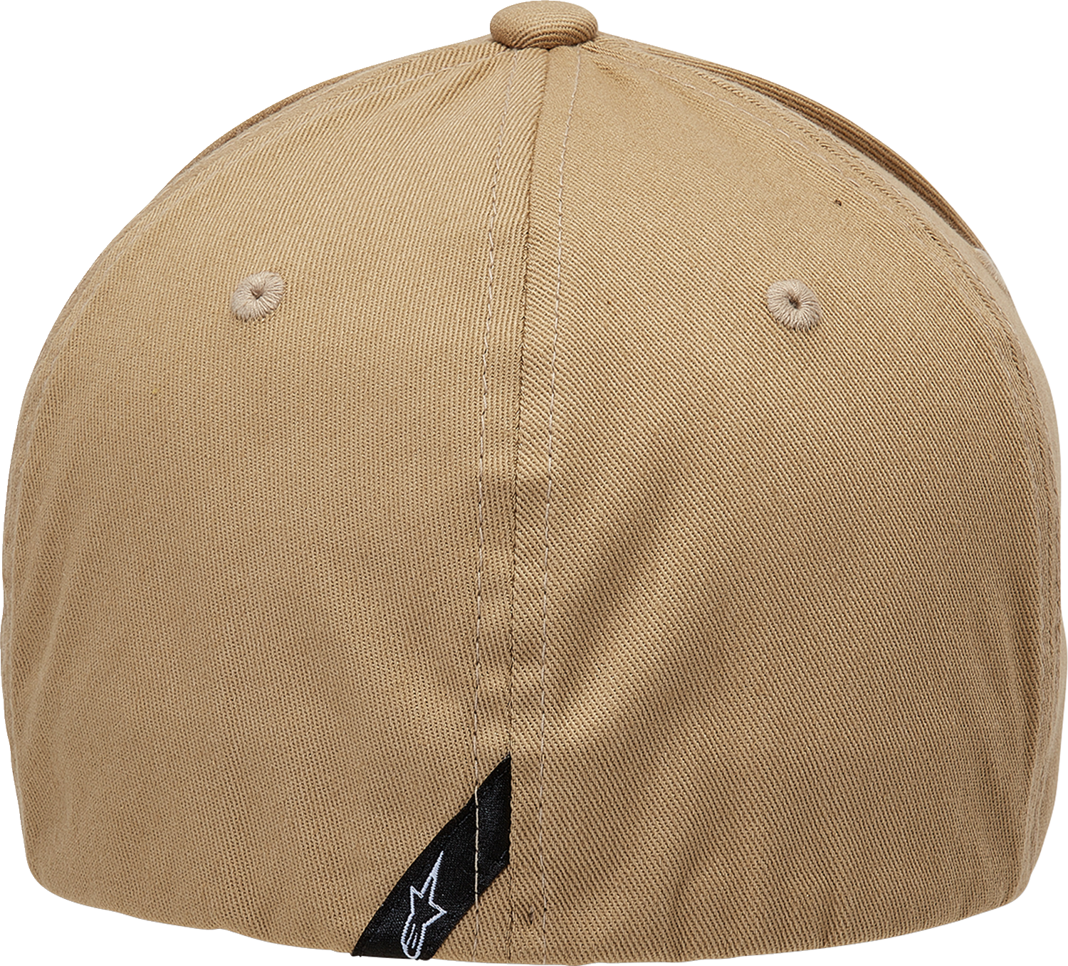 Alpinestars Ageless Curve Hat in sand and black, size small/medium, with curved brim and logo details in a casual outdoor style.