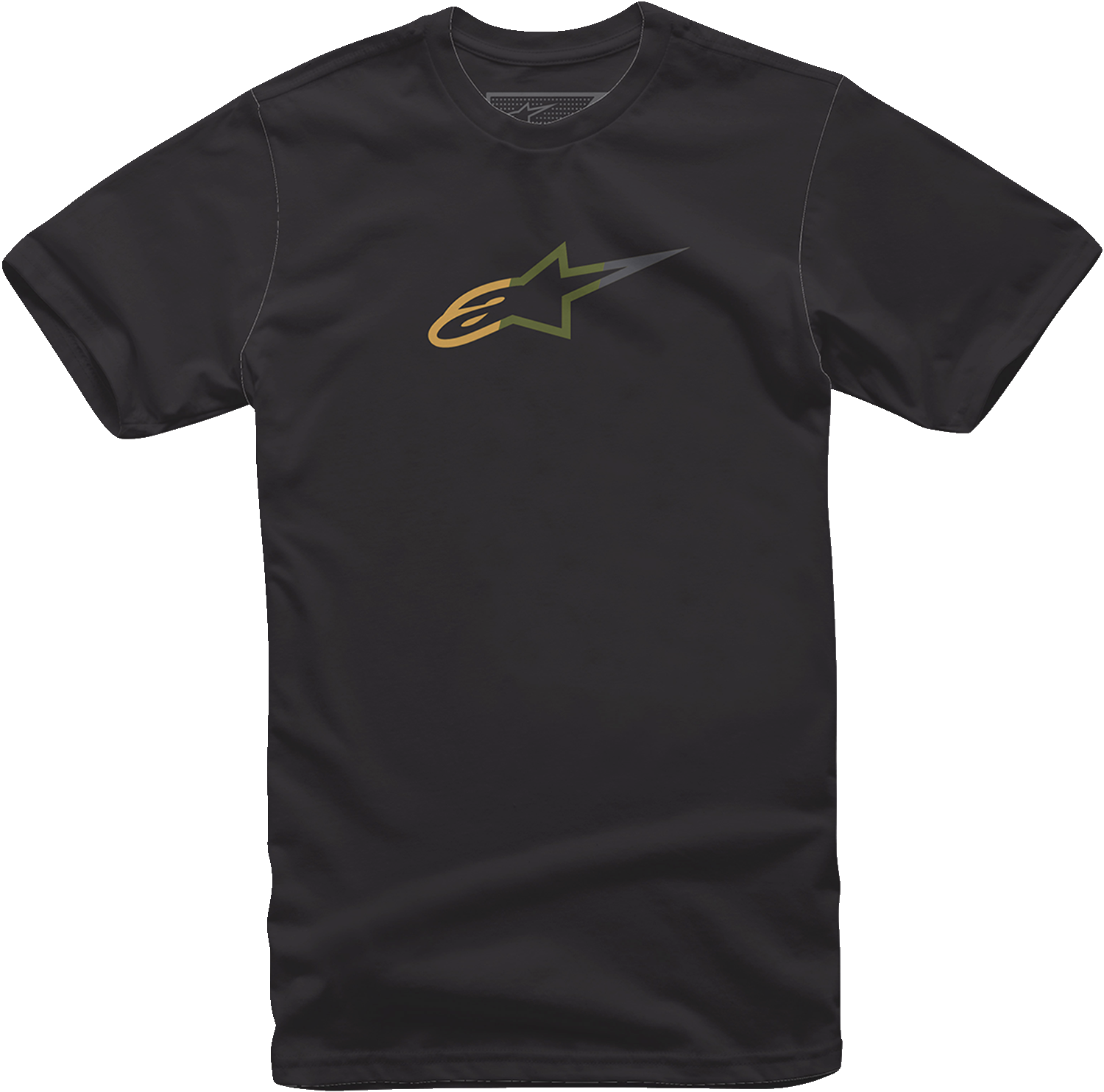 Alpinestars Ageless Rake T-Shirt in black, size 2XL, featuring the Alpinestars logo and graphic design on the front.