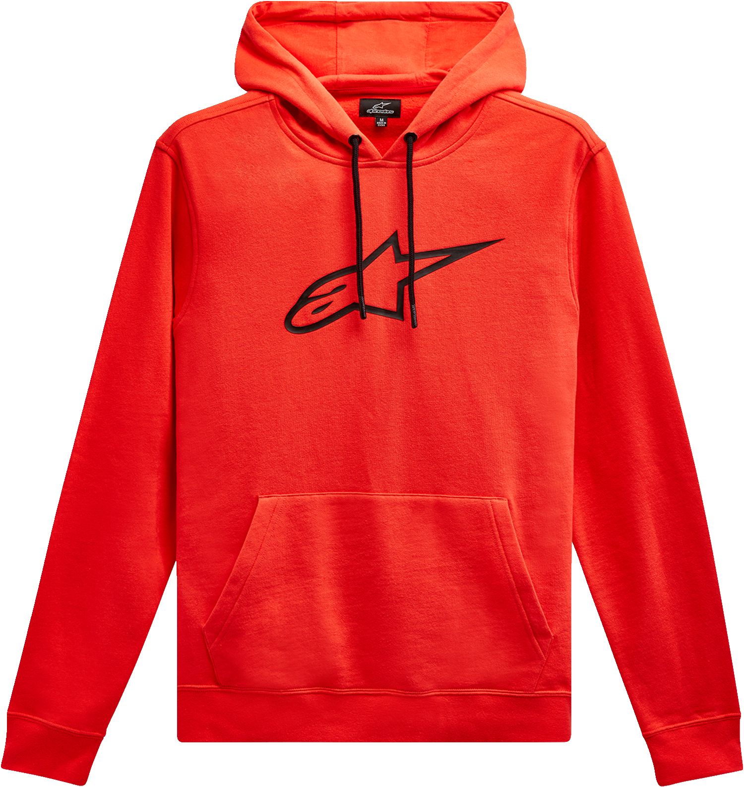 Alpinestars Ageless V2 Hoodie in warm red and black, size 2XL, featuring a comfortable fit and stylish design.