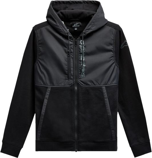 ALPINESTARS, Alpinestars Aligned Zip Hoodie - Black/Black Large 1213510001010L