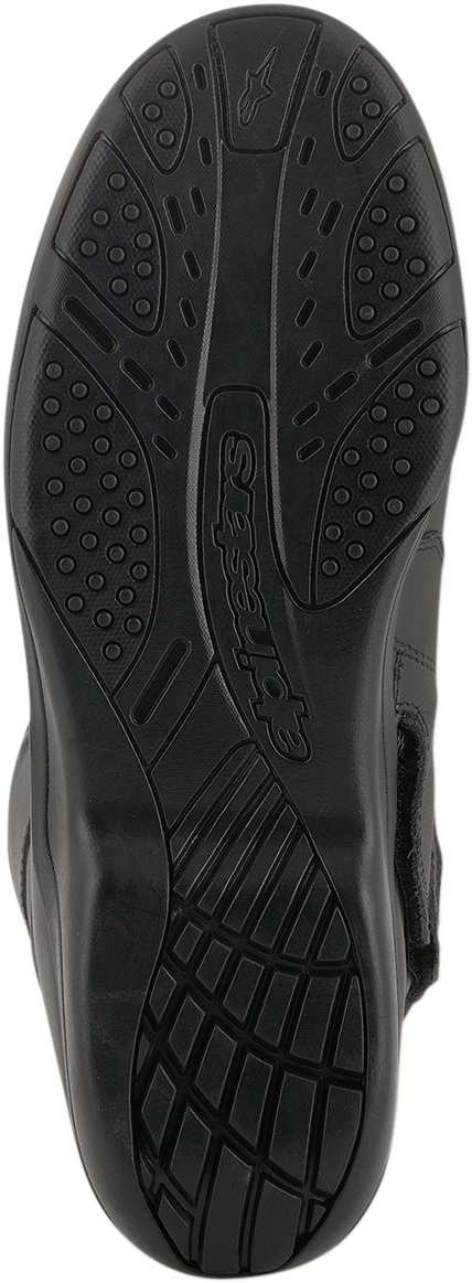 Alpinestars Andes v2 Drystar motorcycle boots in black, US 8 / EU 42, featuring protective design and durable construction.