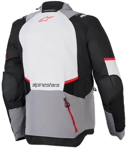 Alpinestars Andes V4 Drystar motorcycle jacket in medium, waterproof and breathable all-weather gear with protective features.