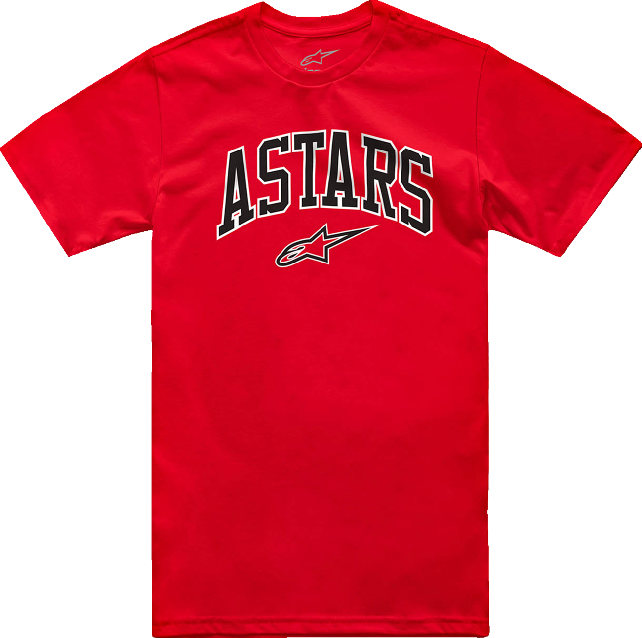 Alpinestars Dunker T-Shirt in red, medium size, featuring the ALPINESTARS logo and design on the front.