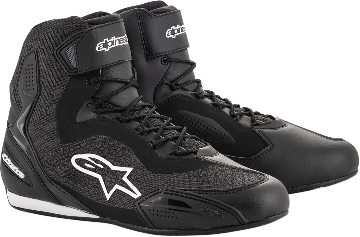 ALPINESTARS, Alpinestars Faster-3 Rideknit® Shoes – Black, US 11.5 / EU 45 – Lightweight Road Racing Footwear
