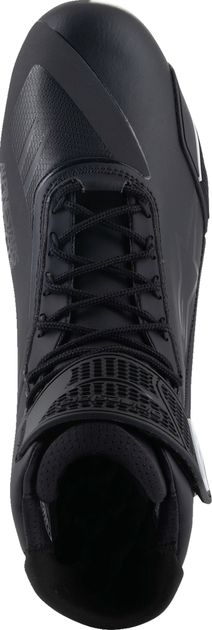 Alpinestars Faster-4 Road Cycling Shoes in black with US 9.5 size, featuring sleek design and secure closure for road biking.