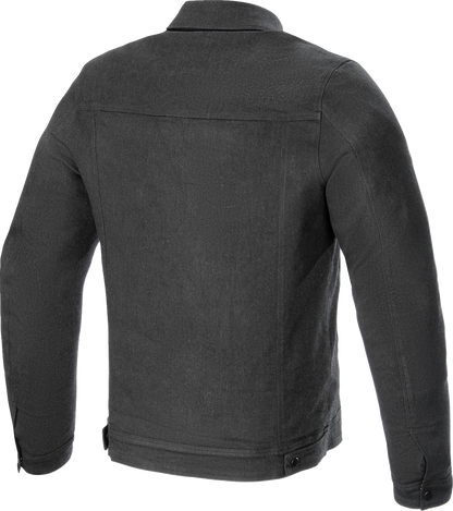 Alpinestars Garage Jacket in Smoke Gray, small size, urban motorcycle style with protective armor visible on shoulders and chest.