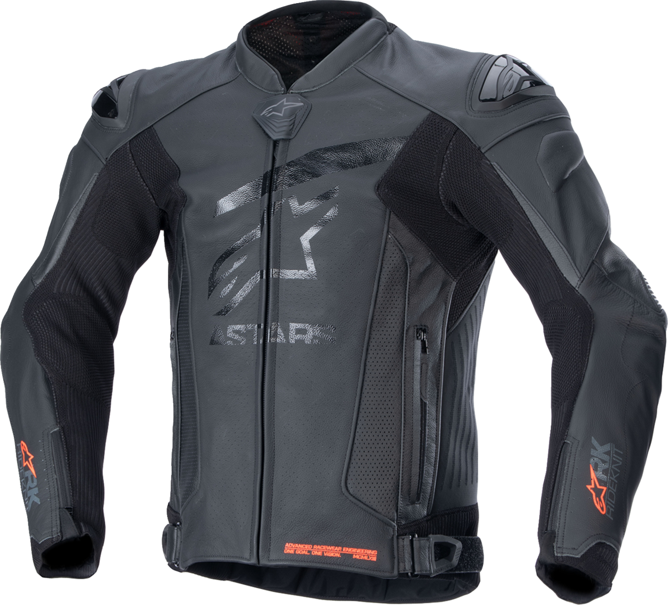 ALPINESTARS, ALPINESTARS GP Plus R v4 Rideknit® Leather Jacket - Black/Black - US 38 / EU 48 3100324-1100-48