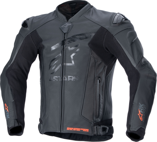 ALPINESTARS, ALPINESTARS GP Plus R v4 Rideknit® Leather Jacket - Black/Black - US 38 / EU 48 3100324-1100-48