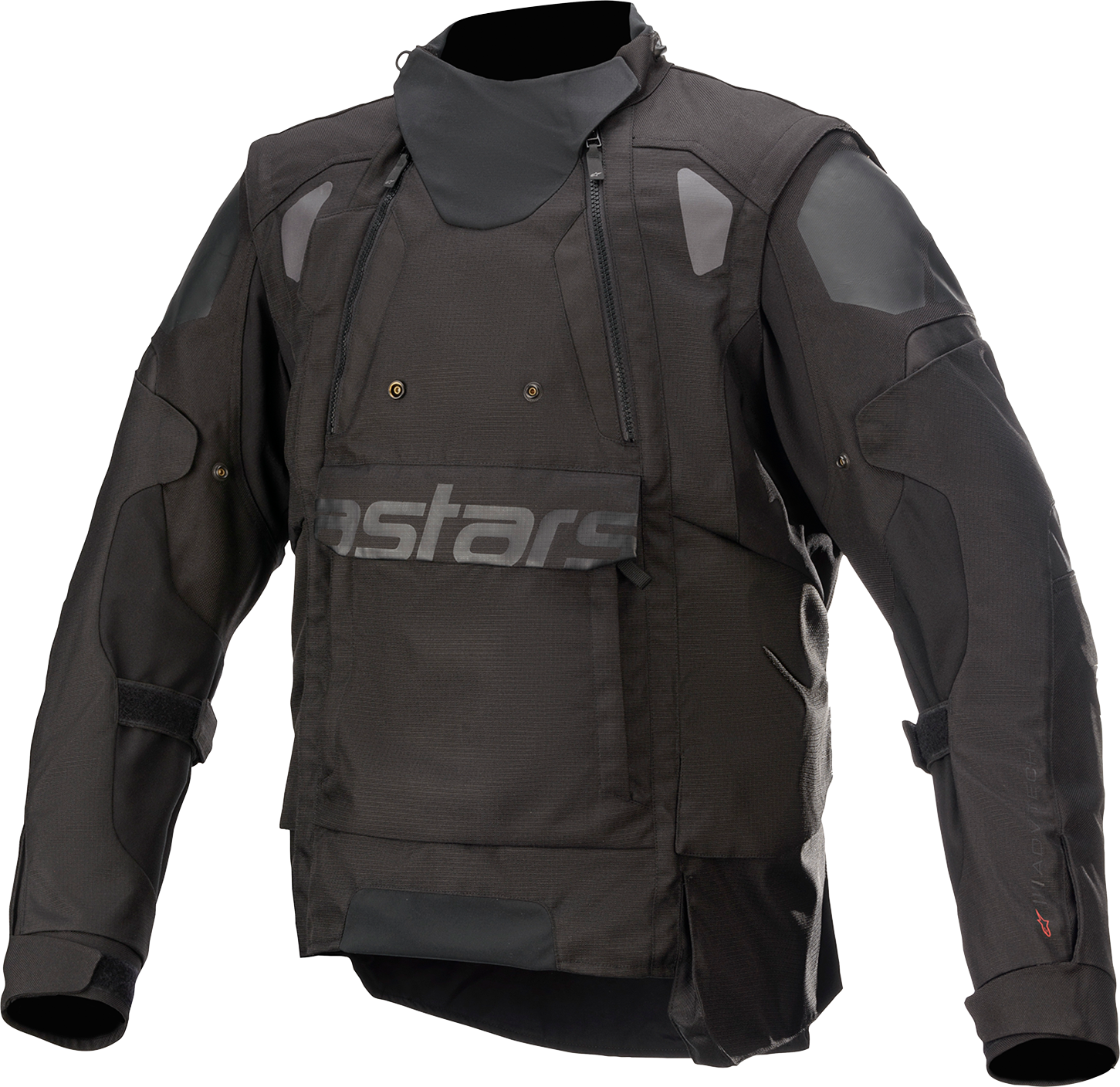 Alpinestars Halo Drystar waterproof jacket in black, size XL, featuring a sleek design and waterproof fabric for outdoor protection.