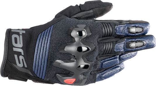 ALPINESTARS, Alpinestars Halo Gloves Small Dark Blue/Black – High-Performance Off-Road Riding Gloves