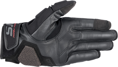 Alpinestars Halo Off-Road Gloves in dark blue and black, 2XL size, with reinforced palms and adjustable wrist straps.