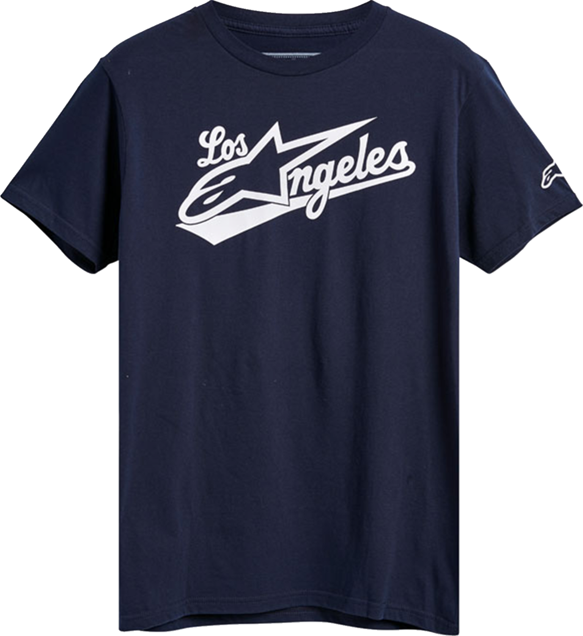 Alpinestars Los Angeles T-Shirt in navy, size 2XL, with graphic design, made of combed cotton.
