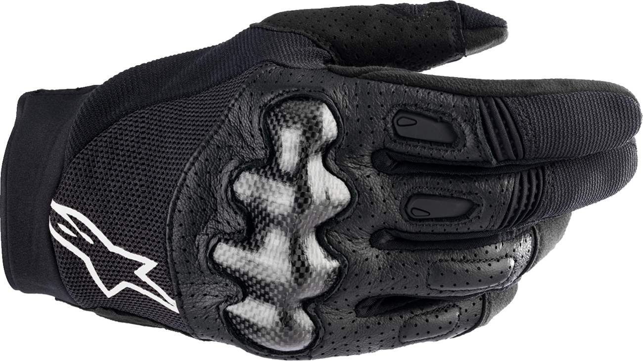 Alpinestars Megawatt V2 Off-Road Gloves in black, size XL, showing durable synthetic leather and adjustable wrist strap.
