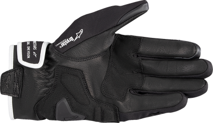Alpinestars Moblast WP motorcycle gloves in black and off-white, 2XL, designed for all-weather daily commuting.