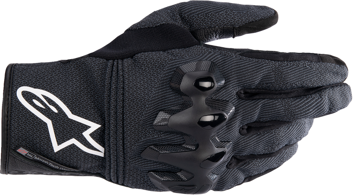 Alpinestars Morph Street Gloves in black, 3XL, showing impact-resistant padding and flexible design for motorcycle riding.