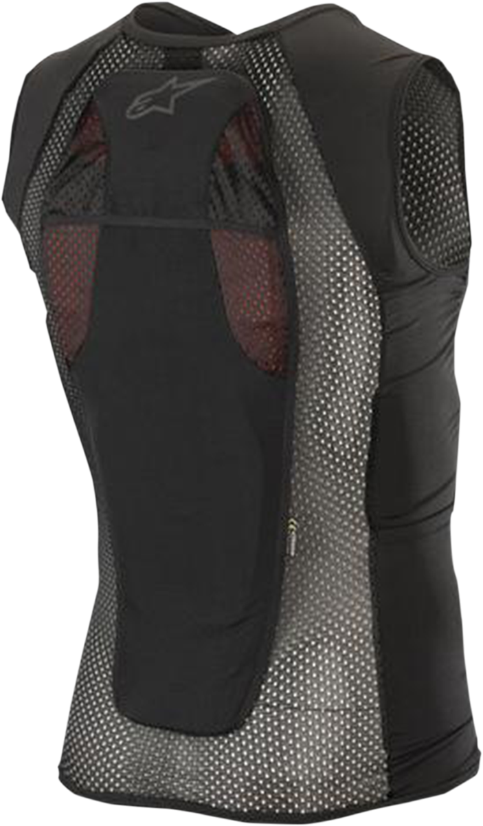 Alpinestars Paragon Plus Protection Vest XS in black and white with removable back protector and hydration compatibility.