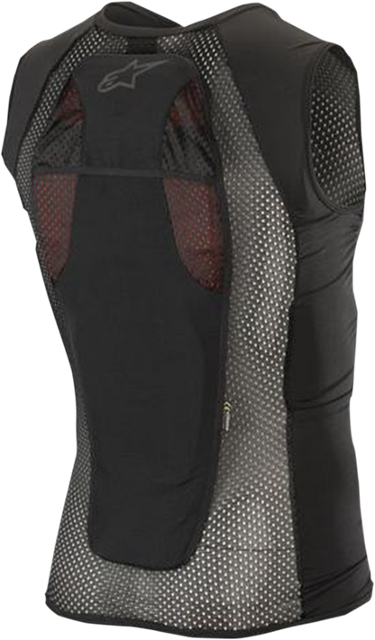 Alpinestars Paragon Plus Protection Vest XS in black and white with removable back protector and hydration compatibility.
