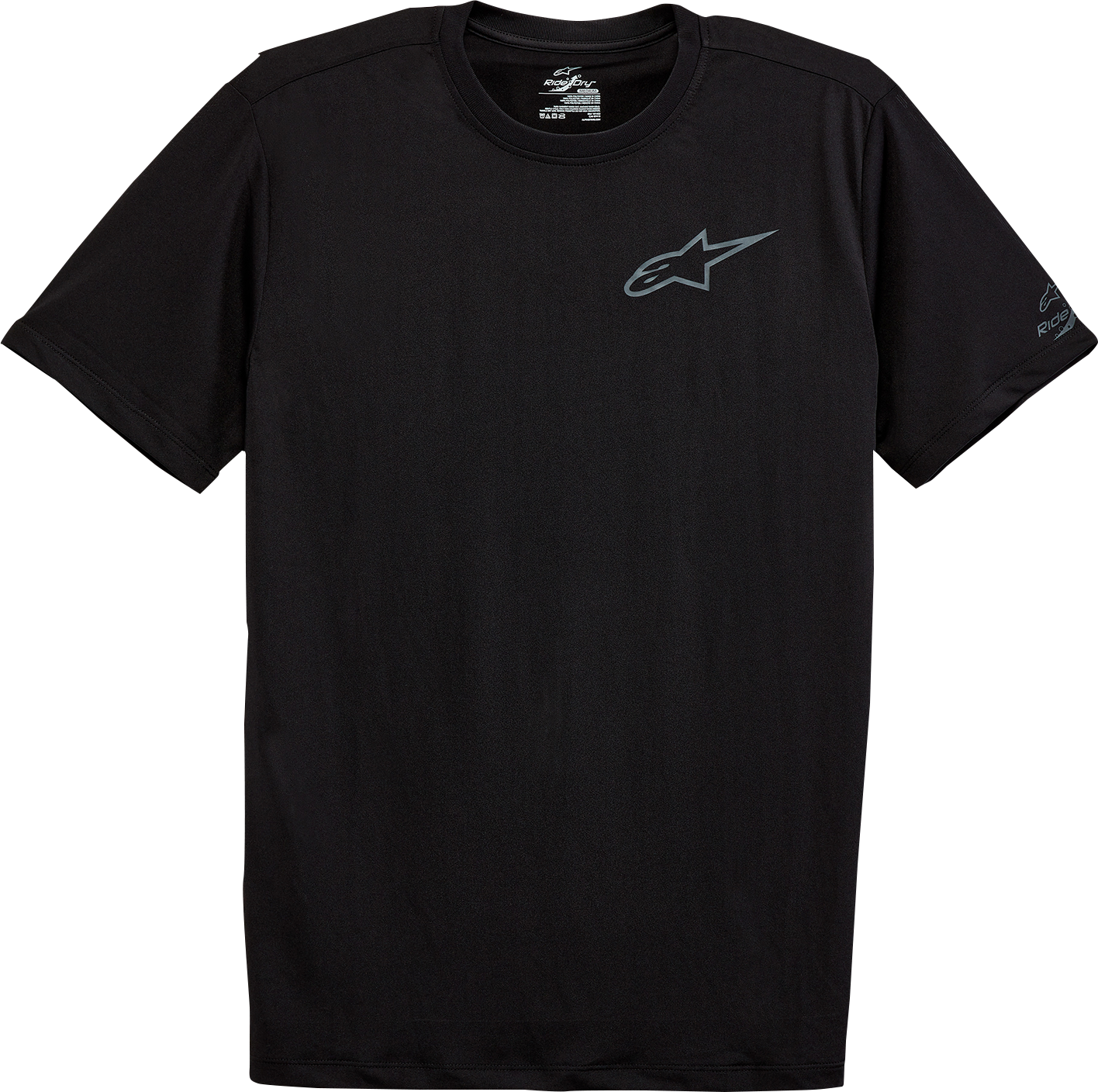 Alpinestars Pursue Performance T-Shirt in black, size XL, featuring the Alpinestars logo and athletic fit for active wear.