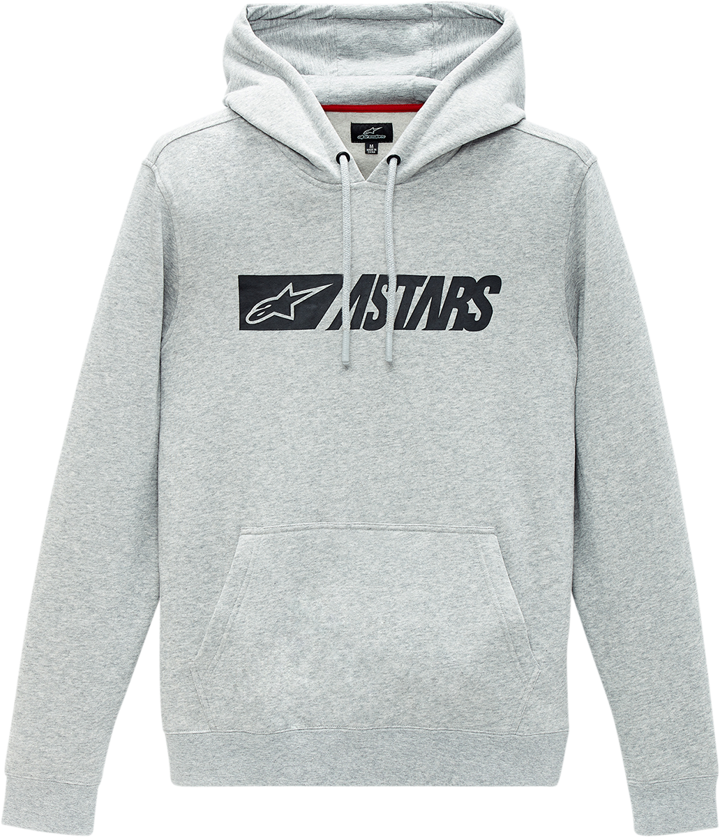 Alpinestars Reblaze Hoodie in Heather Gray and Black, 2XL, featuring a comfortable cotton-polyester blend and stylish details.