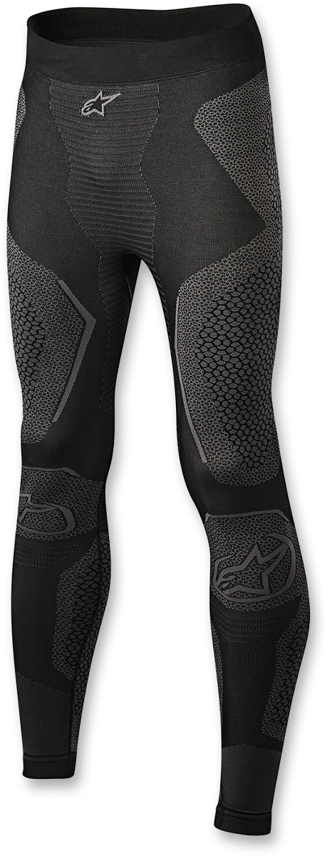Alpinestars Ride Tech Winter Underwear Bottom M/L in black, designed for thermal insulation and comfort during cold weather riding.