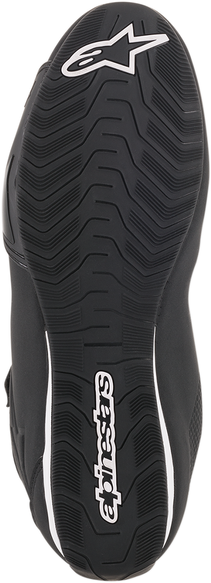 Alpinestars Sektor Vented Shoes in black, US 11.5, featuring breathable design and protective features for motorcycling.