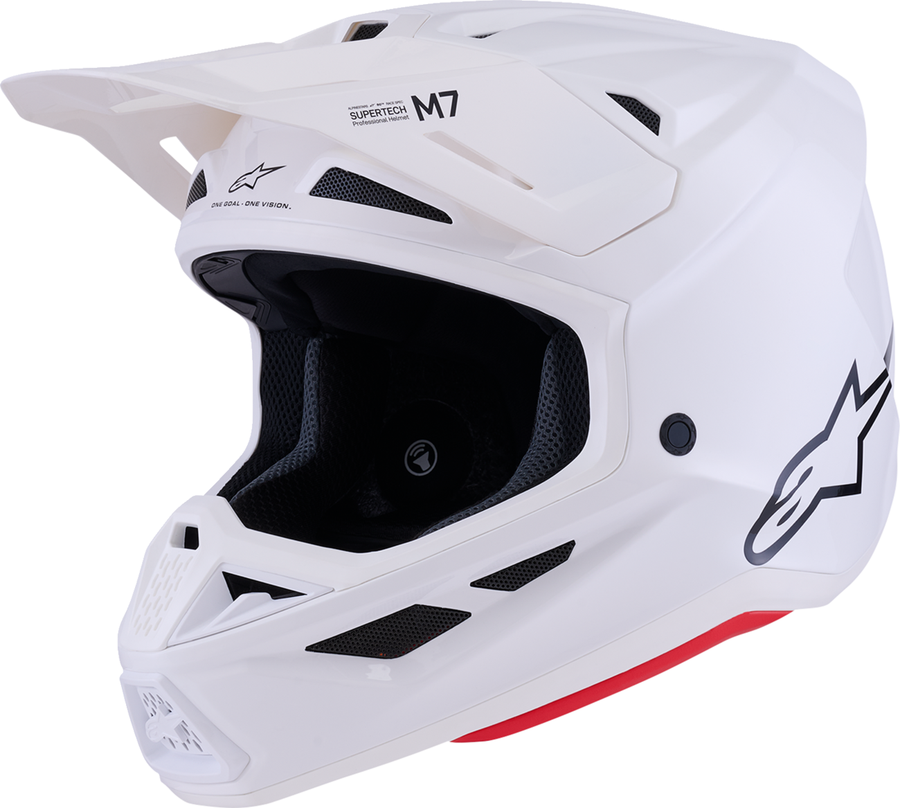 ALPINESTARS, Alpinestars SM7 Helmet - Solid Gloss White - Large