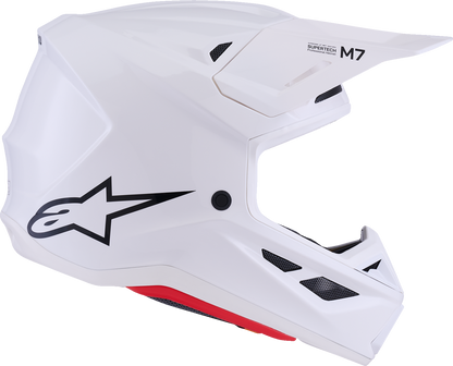 ALPINESTARS, Alpinestars SM7 Helmet - Solid Gloss White - Large