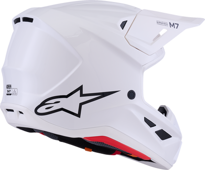 ALPINESTARS, Alpinestars SM7 Helmet - Solid Gloss White - Large