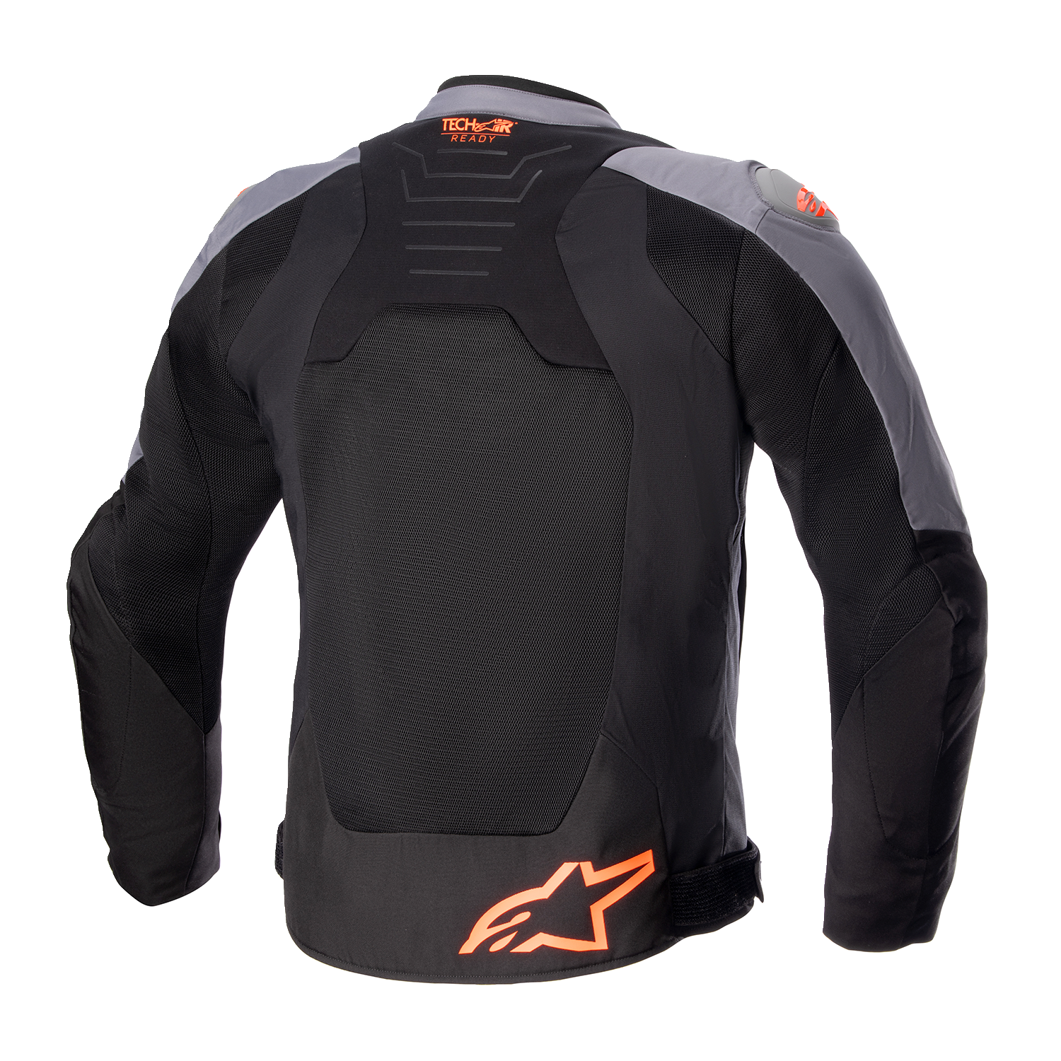 Alpinestars SMX Air Jacket in dark gray, black, and orange fluo, size XL, featuring lightweight, ventilated motorcycle riding gear.