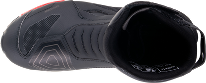 Alpinestars Stella RT-7 Drystar motorcycle boots in black, US size 5, EU 36, featuring sturdy leather and protective design.