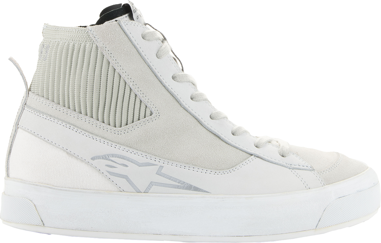 Alpinestars Stella Stated Podium Women's urban riding sneakers in white, US 7.5, showing sleek design and sporty style.
