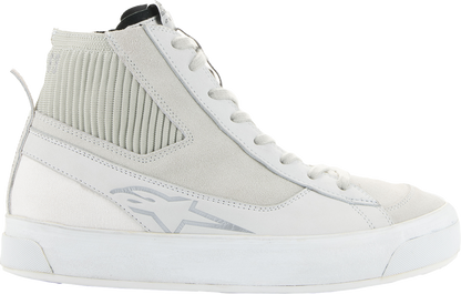 Alpinestars Stella Stated Podium Women's urban riding sneakers in white, US 7.5, showing sleek design and sporty style.