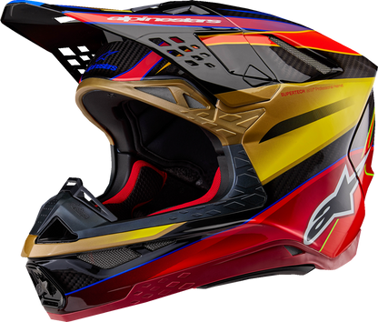 ALPINESTARS, Alpinestars Supertech M10 Helmet Era MIPS® Gloss Gold/Yellow/Rio Red XS