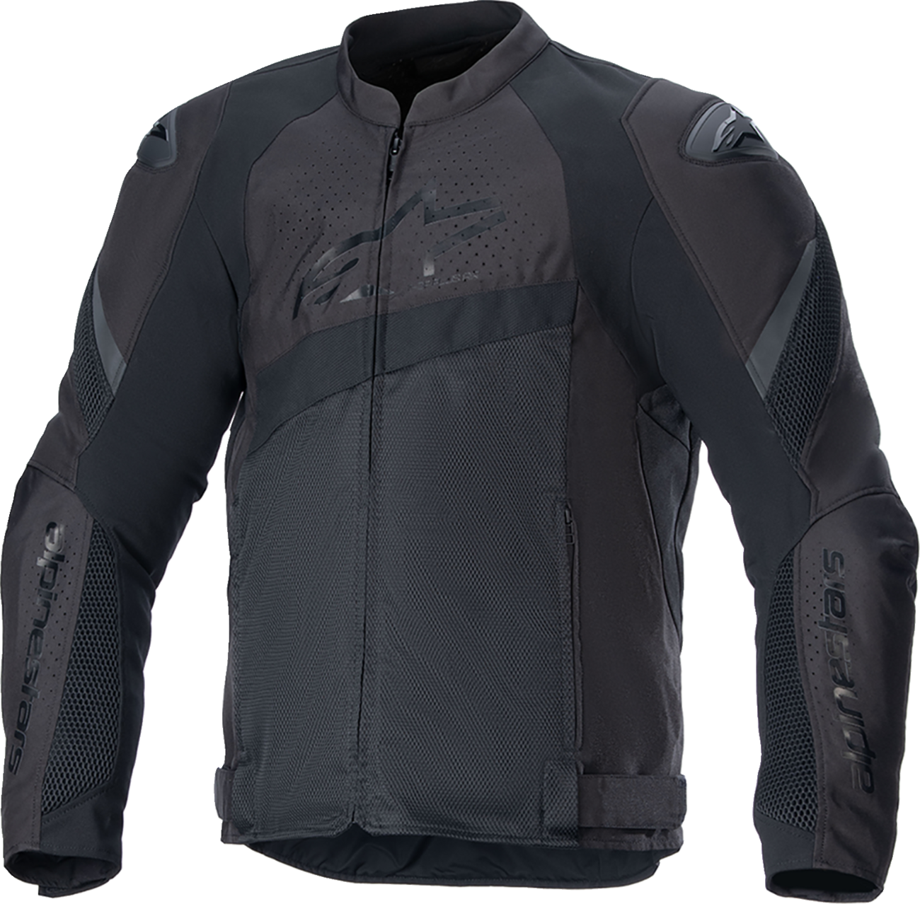 Alpinestars T-GP Plus R v4 Airflow motorcycle jacket in black, small size, featuring lightweight, breathable design and protective padding.