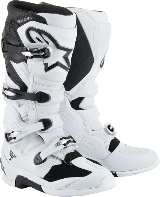 ALPINESTARS, Alpinestars Tech 7 Boots White/Black US 5 / EU 38 – Off-Road Motorcycle Protection