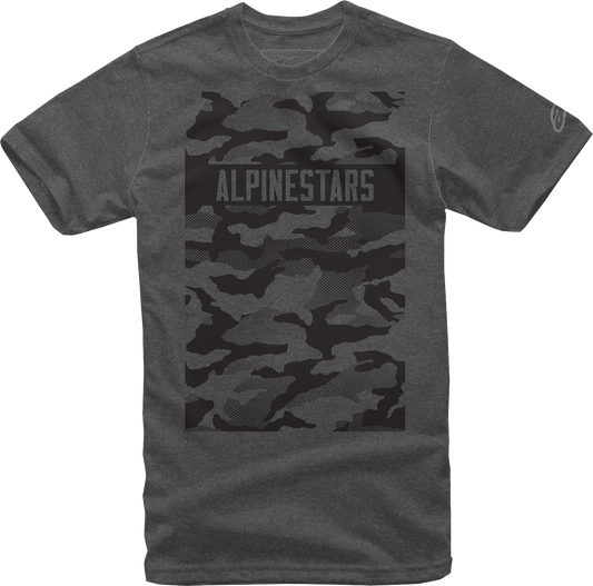 Alpinestars Terra T-Shirt in charcoal heather, 2XL, made of soft fabric with brand logo details visible.