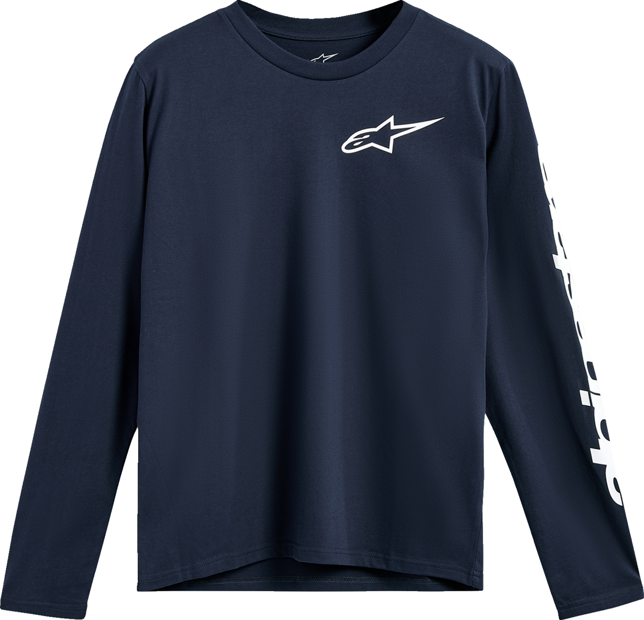 Navy Alpinestars Trackside Long-Sleeve CSF T-Shirt in 2XL, featuring Alpinestars branding and casual fit.