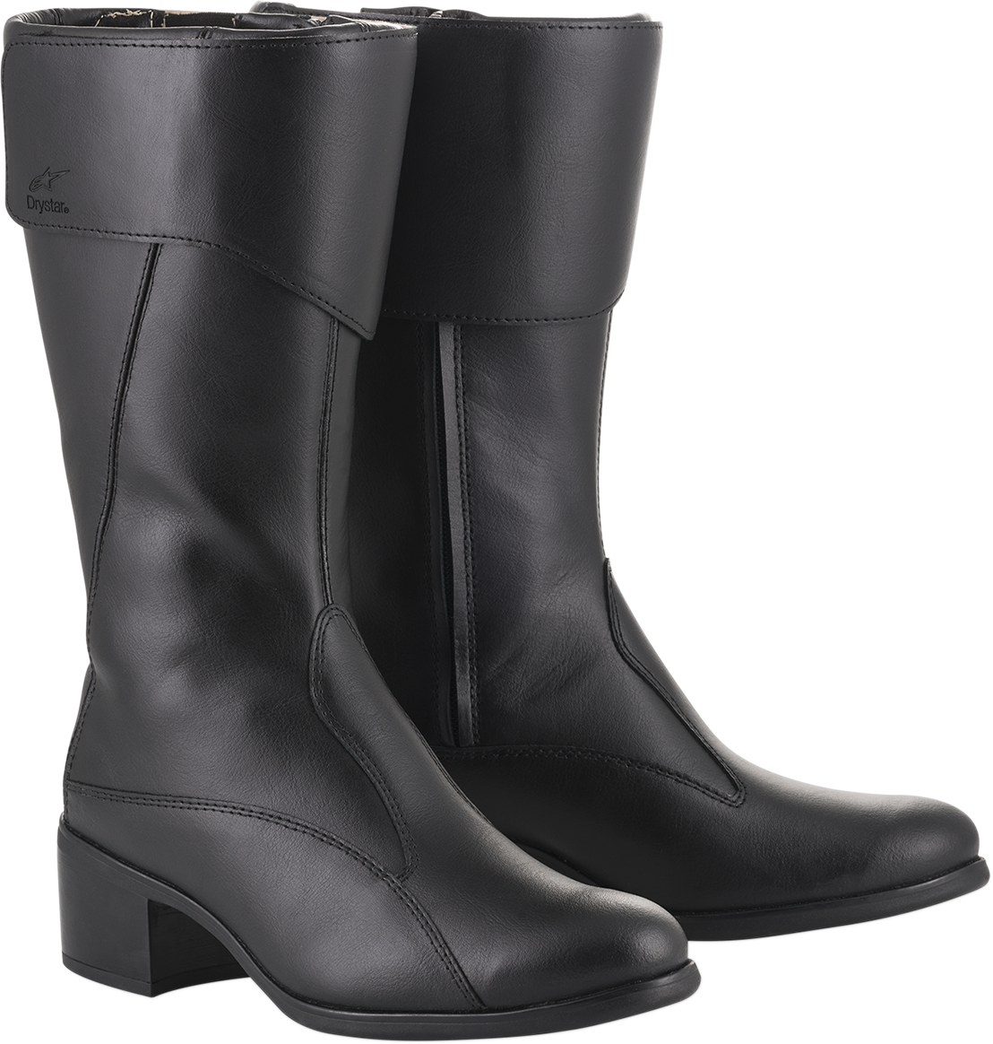 Alpinestars Vika v2 waterproof women's riding boots in black, US 5.5 / EU 36, with sturdy design and ankle support.